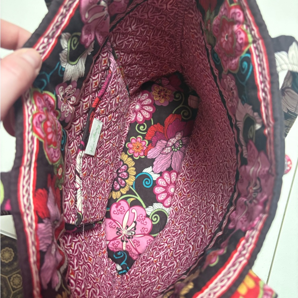 Vera Bradley Pink and Purple Floral Tote - Picture 3 of 3